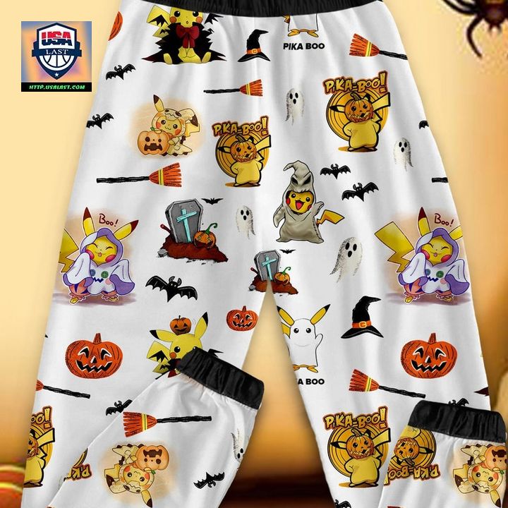 Pokemon Pikachu Pika Boo Halloween Pajamas Set - You look lazy