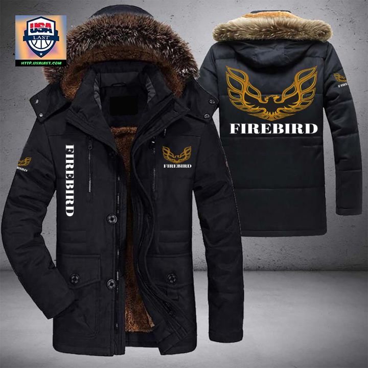 Pontiac Firebird Logo Brand Parka Jacket Winter Coat – Usalast