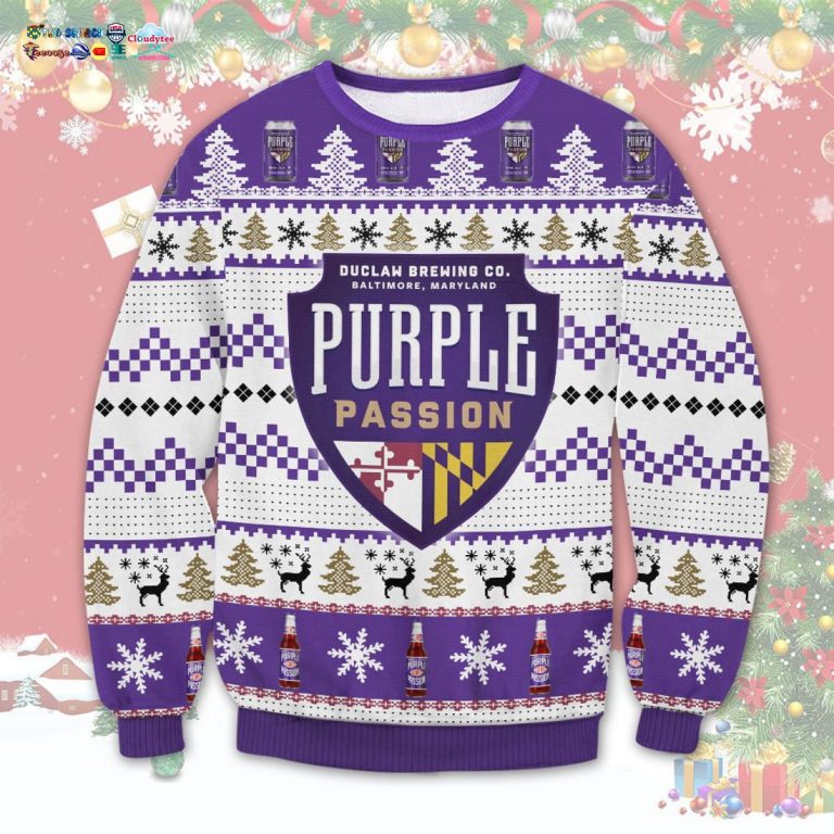Purple Passion Ugly Christmas Sweater - She has grown up know