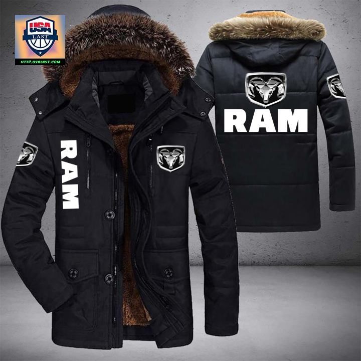 RAM Logo Brand Parka Jacket Winter Coat – Usalast