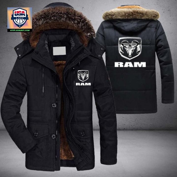 Ram Trucks Logo Brand Parka Jacket Winter Coat – Usalast