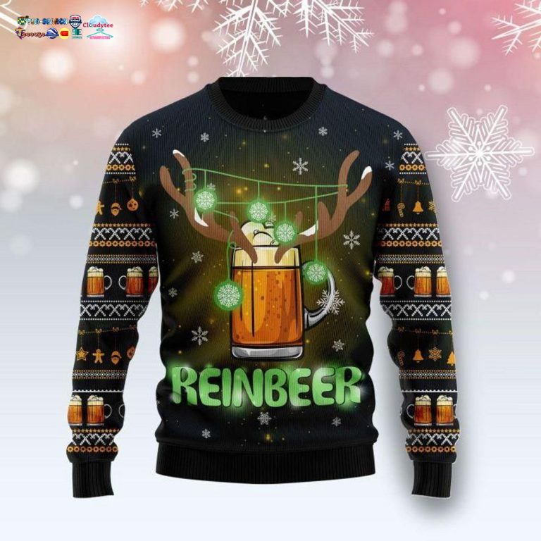 Reinbeer Awesome Ugly Christmas Sweater - Unique and sober