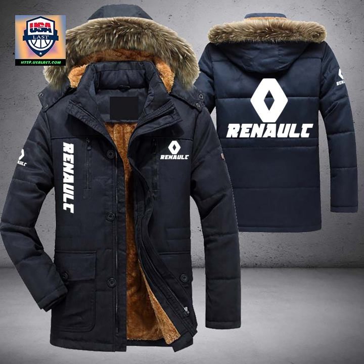 Renault Logo Brand Parka Jacket Winter Coat - Nice photo dude