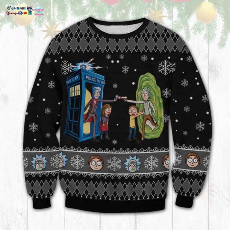 Rick And Morty Ugly Christmas Sweater - Looking so nice