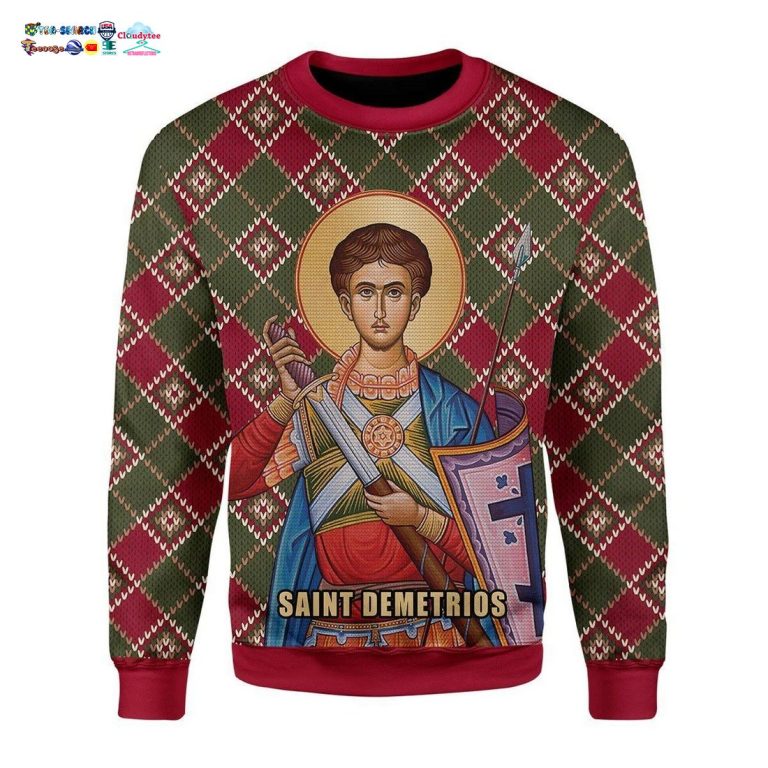 Saint Demetrios Ugly Christmas Sweater - Lovely smile