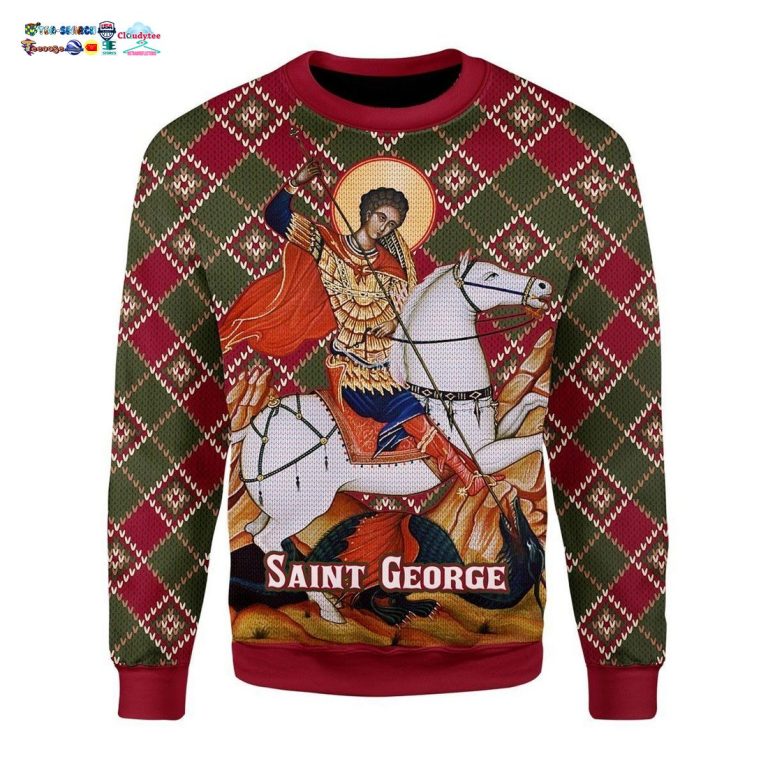 Saint George Ugly Christmas Sweater - Which place is this bro?
