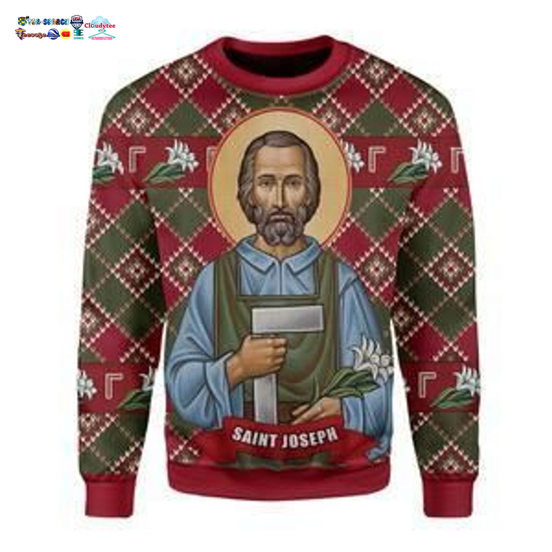Saint Joseph Ugly Christmas Sweater