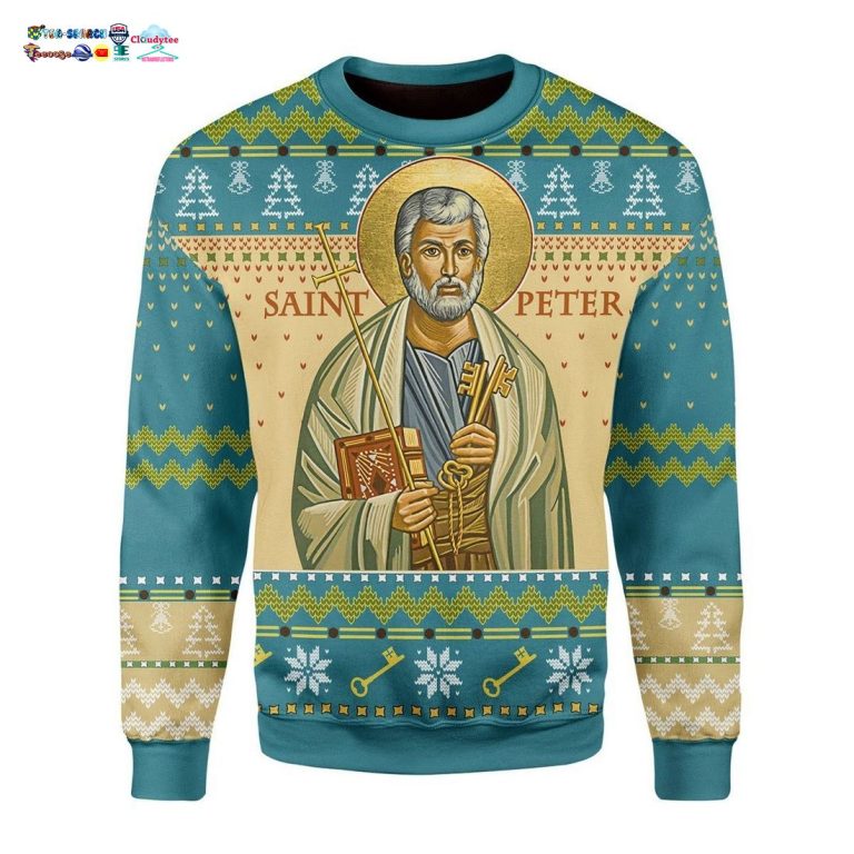 Saint Peter Ugly Christmas Sweater - You look insane in the picture, dare I say