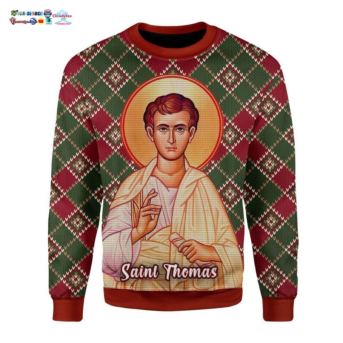 Saint Thomas Ugly Christmas Sweater