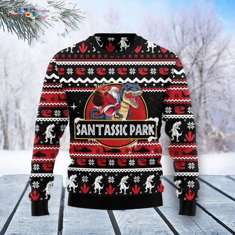 Santassic Park Ver 2 Ugly Christmas Sweater - Loving click