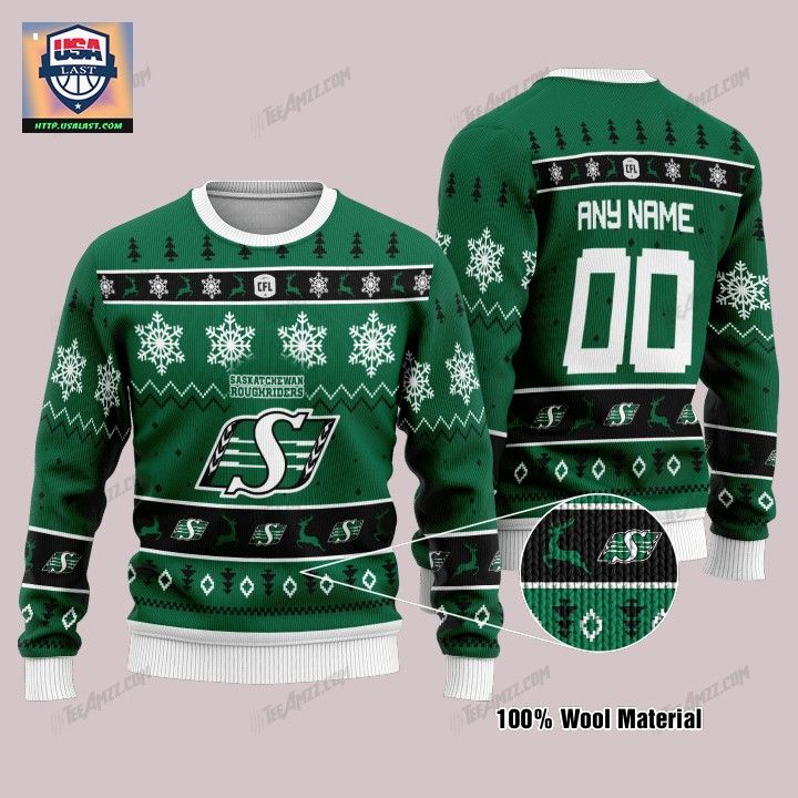Saskatchewan Roughriders Personalized Green Ugly Christmas Sweater – Usalast