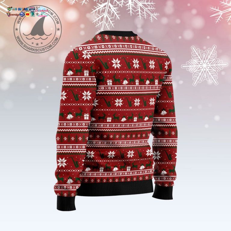 Saxophone Saxy Holidays Ugly Christmas Sweater - You look elegant man