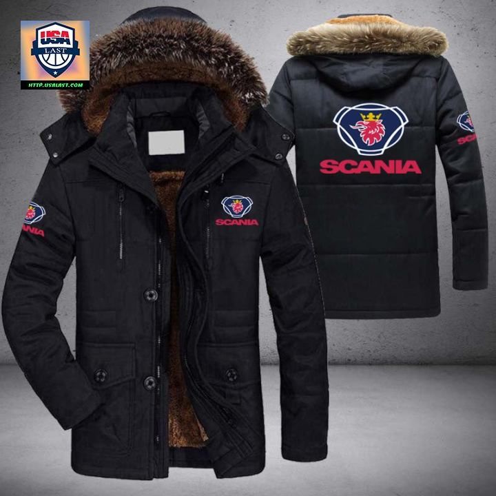 Scania Car Brand Parka Jacket Winter Coat – Usalast