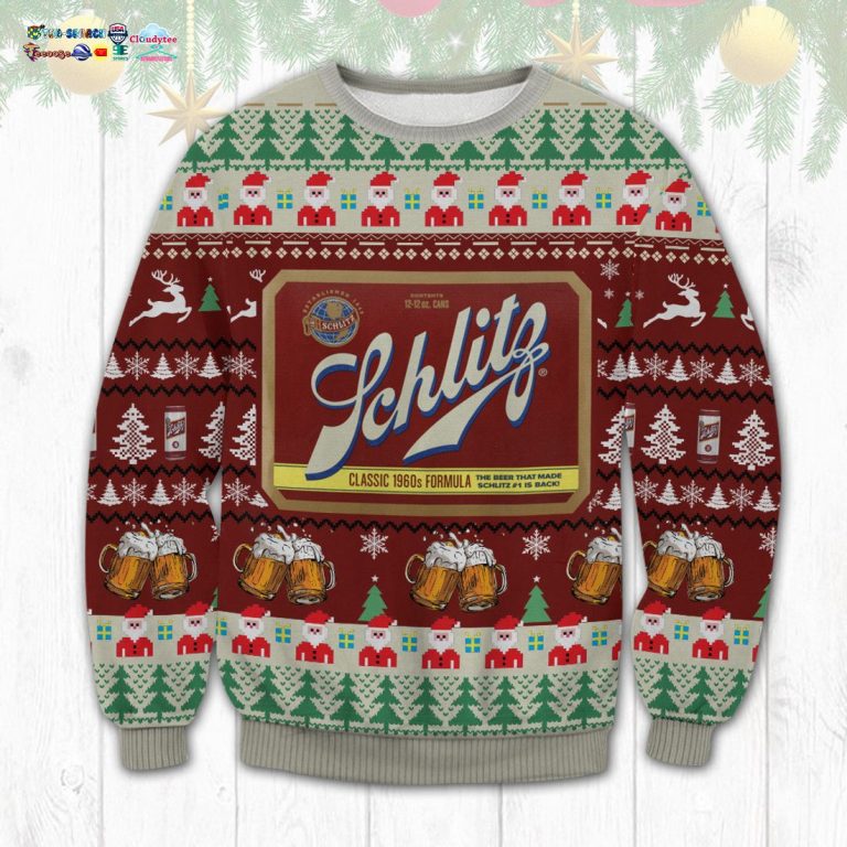 Schlitz Ugly Christmas Sweater - Is this your new friend?