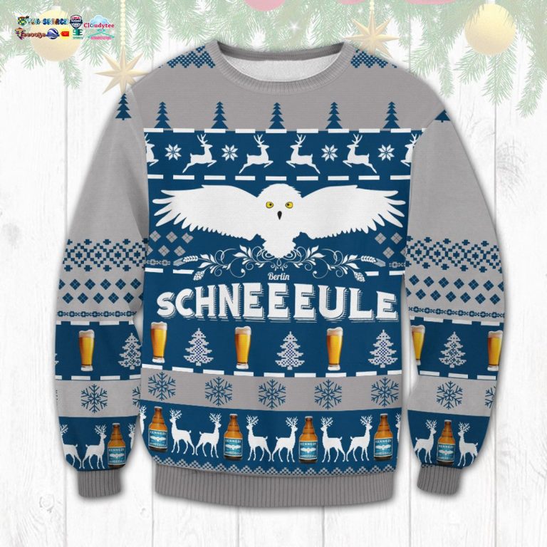 Schneeeule Ugly Christmas Sweater - Hundred million dollar smile bro