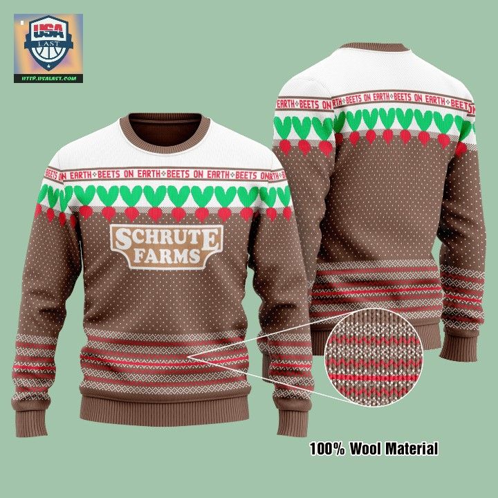 Schrute Farms Christmas Ugly Sweater - Generous look