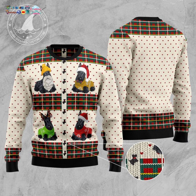 Scottish Terriers Ugly Christmas Sweater - Hey! Your profile picture is awesome