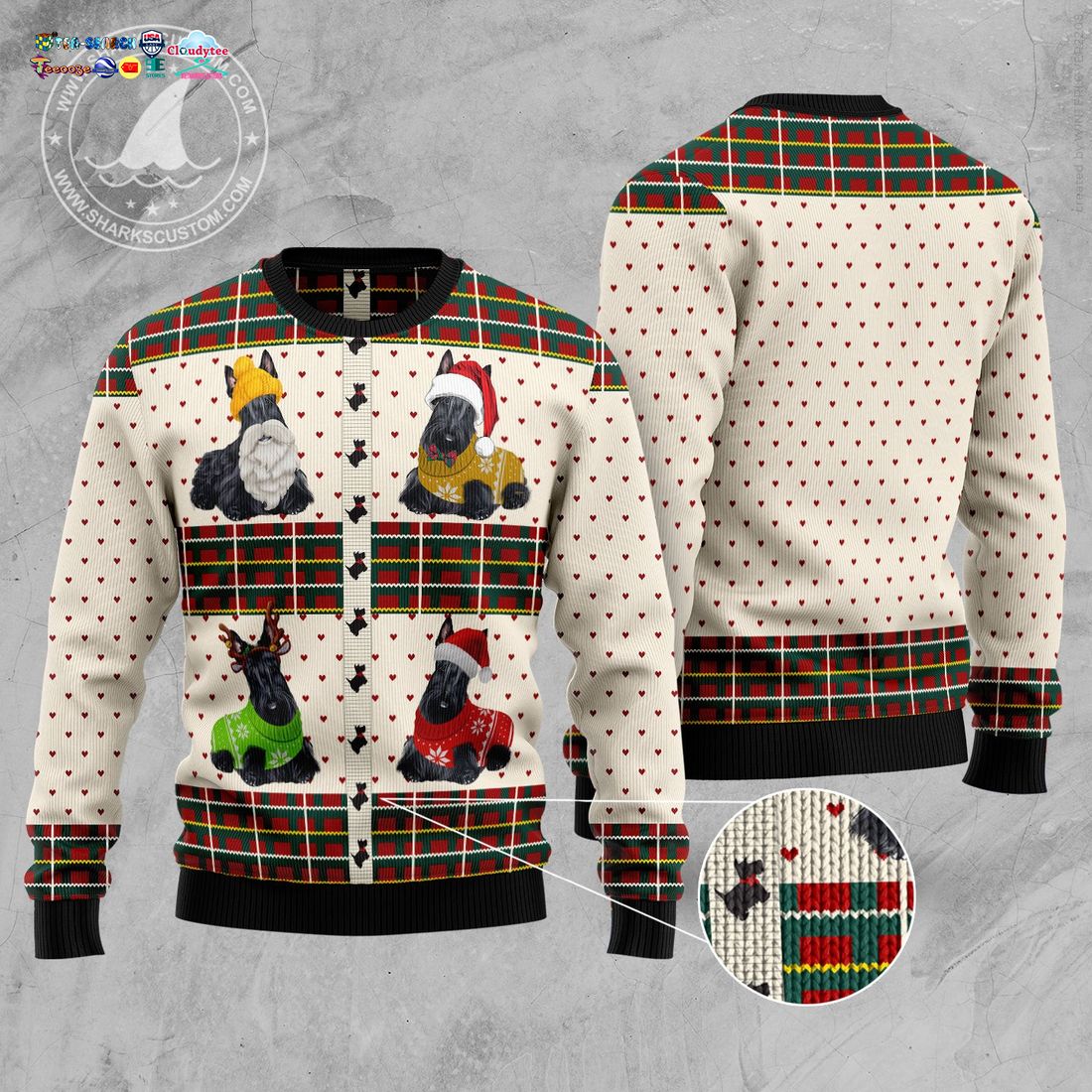 Scottish Terriers Ugly Christmas Sweater