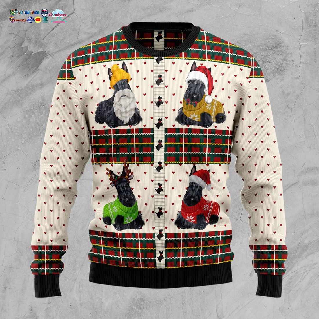 Scottish Terriers Ugly Christmas Sweater