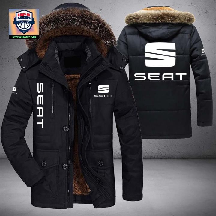 SEAT Logo Brand Parka Jacket Winter Coat – Usalast