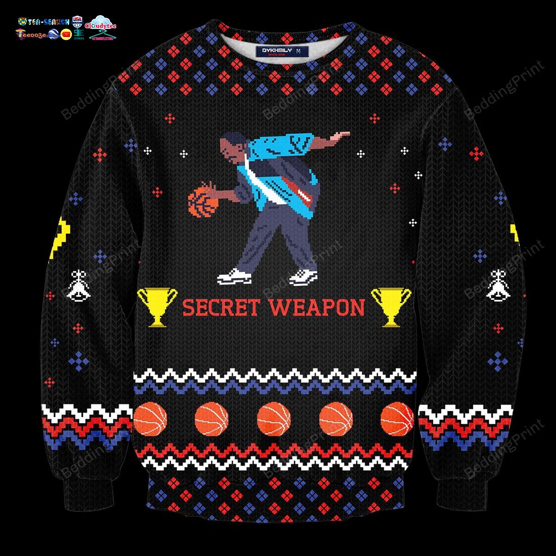 Secret Weapon Stanley Ugly Christmas Sweater - Loving, dare I say?