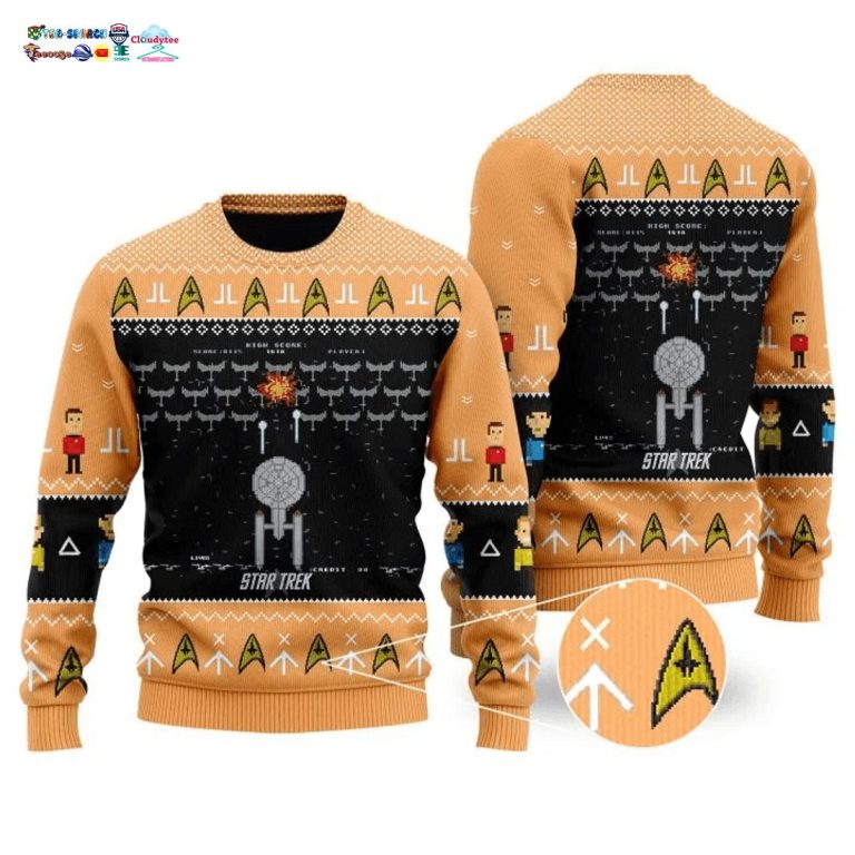 Star Trek Ugly Christmas Sweater - Nice place and nice picture