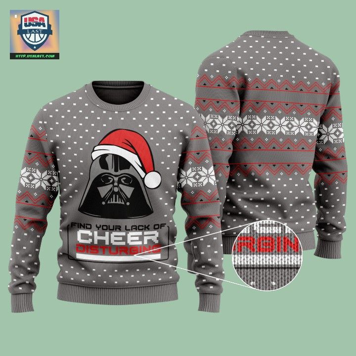 Star Wars Darth Vader Find Your Lack Of Cheer Disturbing Ugly Sweater – Usalast