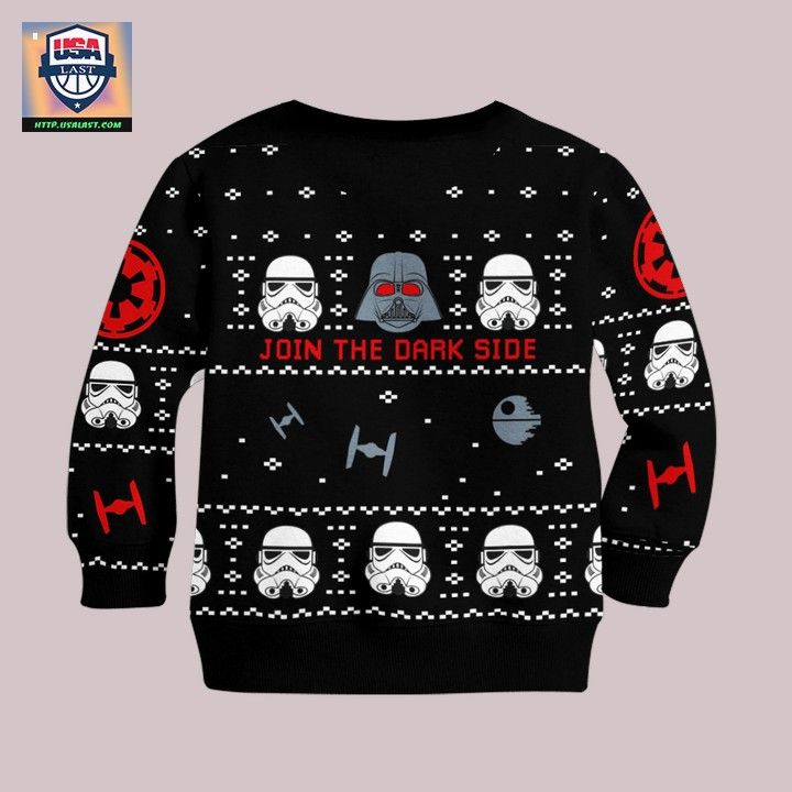 Star Wars Join The Dark Side Ugly Christmas Sweater - I like your hairstyle