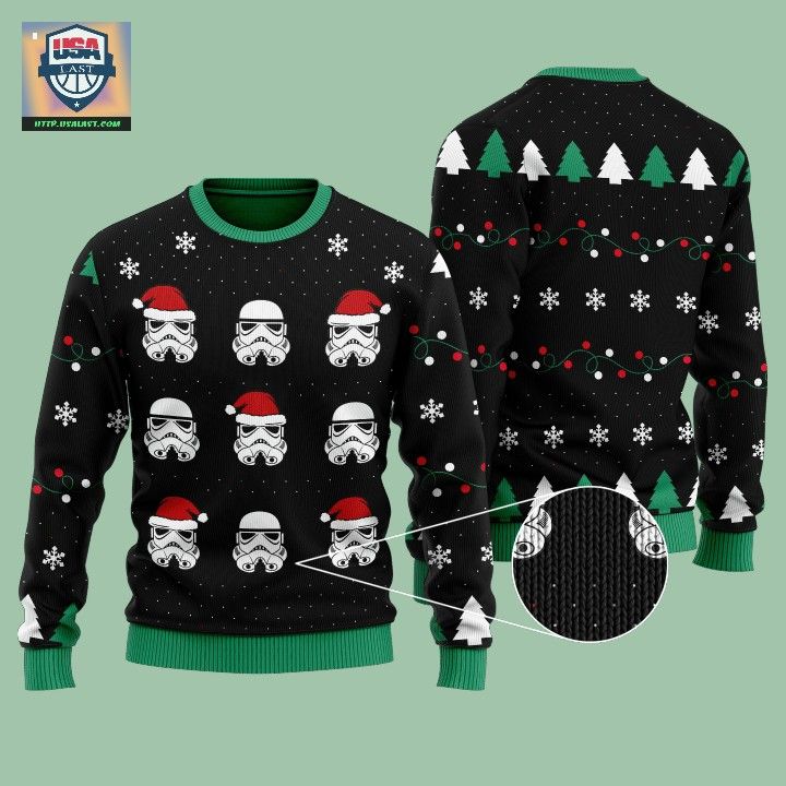 Star Wars Stormtroopers Ugly Christmas Sweater - You look handsome bro