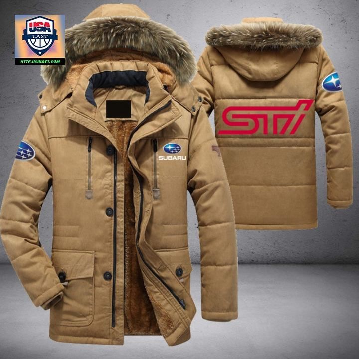 Subaru STI Logo Brand V2 Parka Jacket Winter Coat - You look too weak