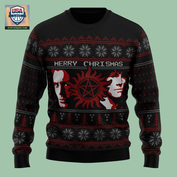 Supernatural Merry Ugly Christmas Sweater - Rejuvenating picture