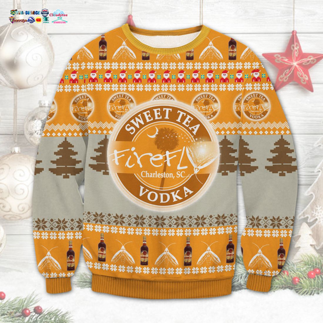 Sweet Tea Vodka Ugly Christmas Sweater