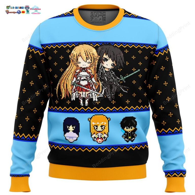 Sword Art Online Sprites Ugly Christmas Sweater - I am in love with your dress