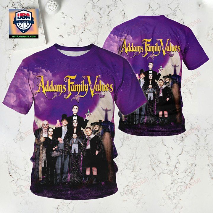 The Addams Family Values Unisex 3D T-Shirt - Hundred million dollar smile bro