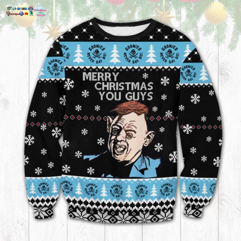 The Goonies Merry Christmas You Guys Ugly Christmas Sweater - Stand easy bro