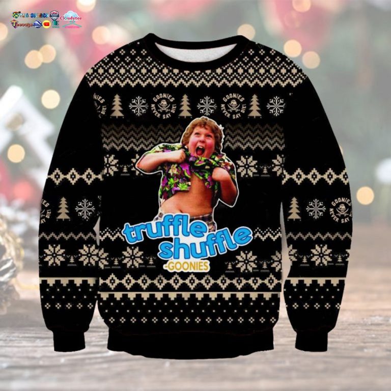 The Goonies Truffle Shuffle Ugly Christmas Sweater - Handsome as usual