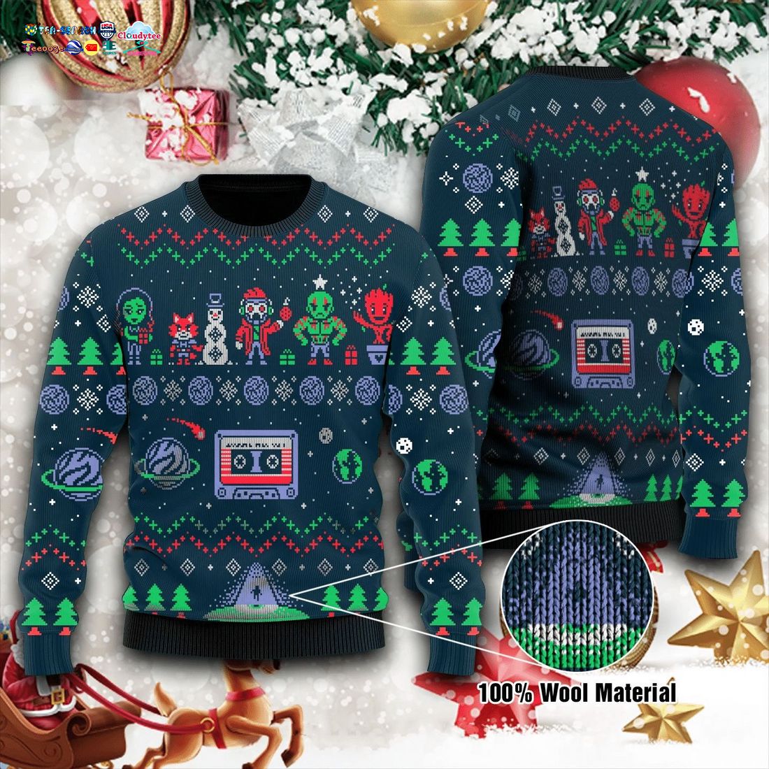 The Guardians Of The Galaxy Holiday Mix Vol 1 Ugly Christmas Sweater