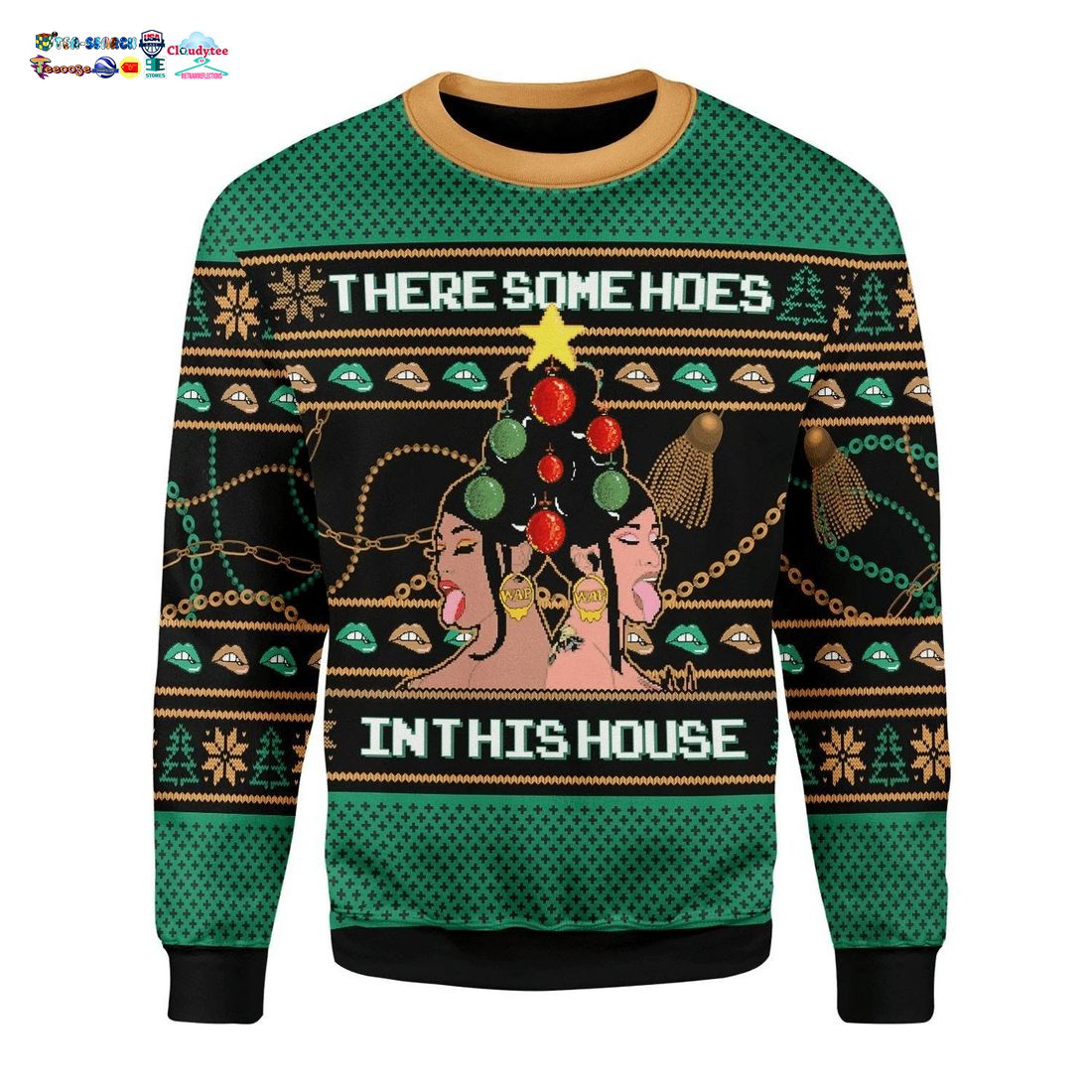 There Some Hoes In This House Ugly Christmas Sweater