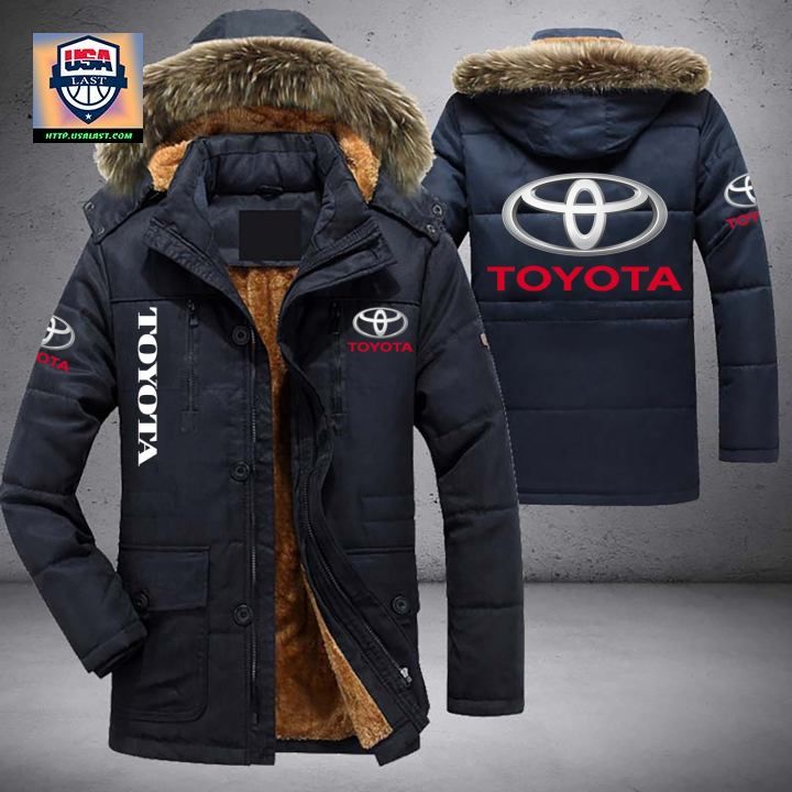 Toyota Logo Brand Parka Jacket Winter Coat - You look cheerful dear