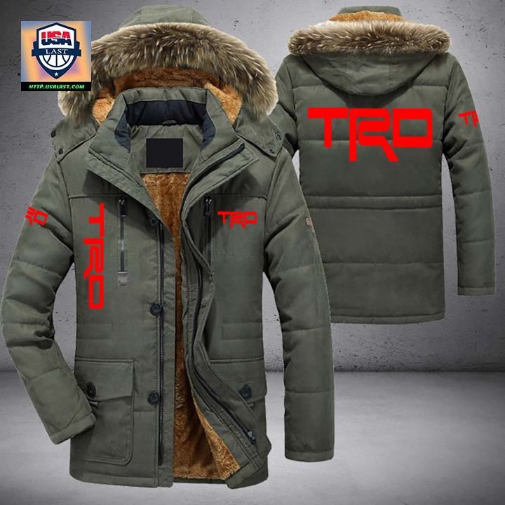 TRD Logo Brand Parka Jacket Winter Coat - Have you joined a gymnasium?