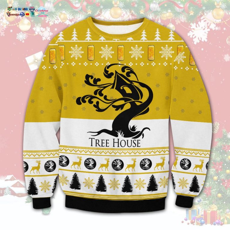Tree House Ugly Christmas Sweater - Such a charming picture.