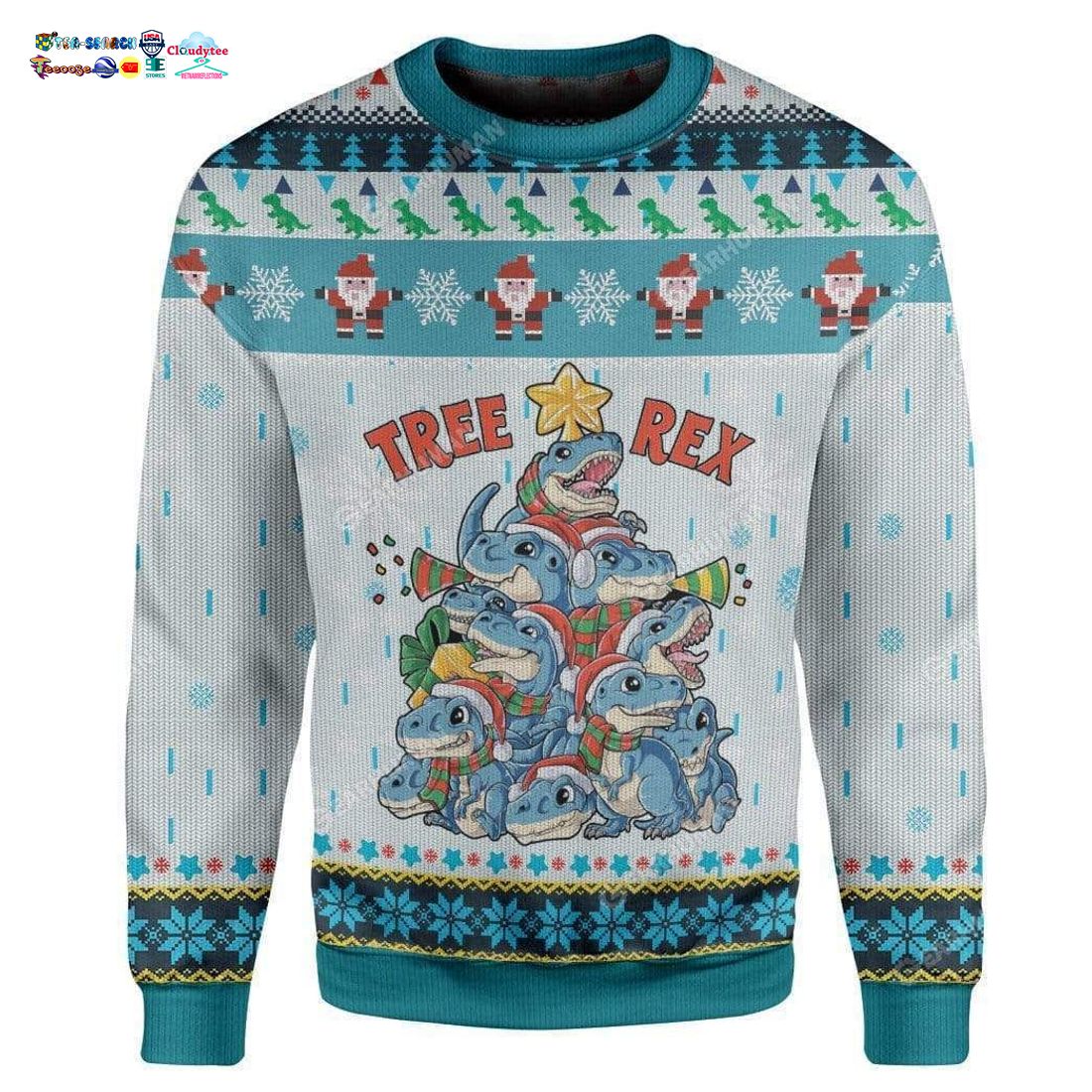 Tree Rex Ver 1 Ugly Christmas Sweater