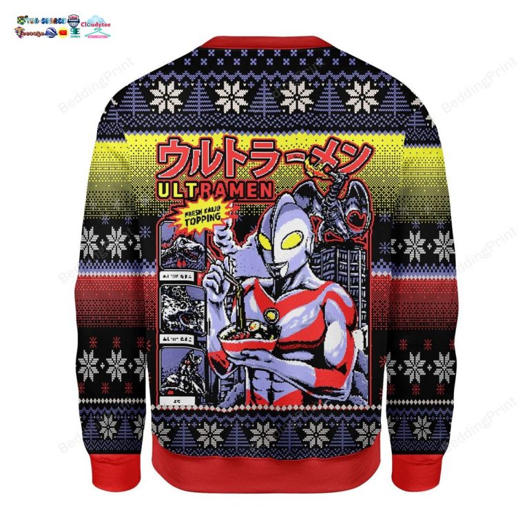 Ultraman UltRamen Ugly Christmas Sweater - Unique and sober