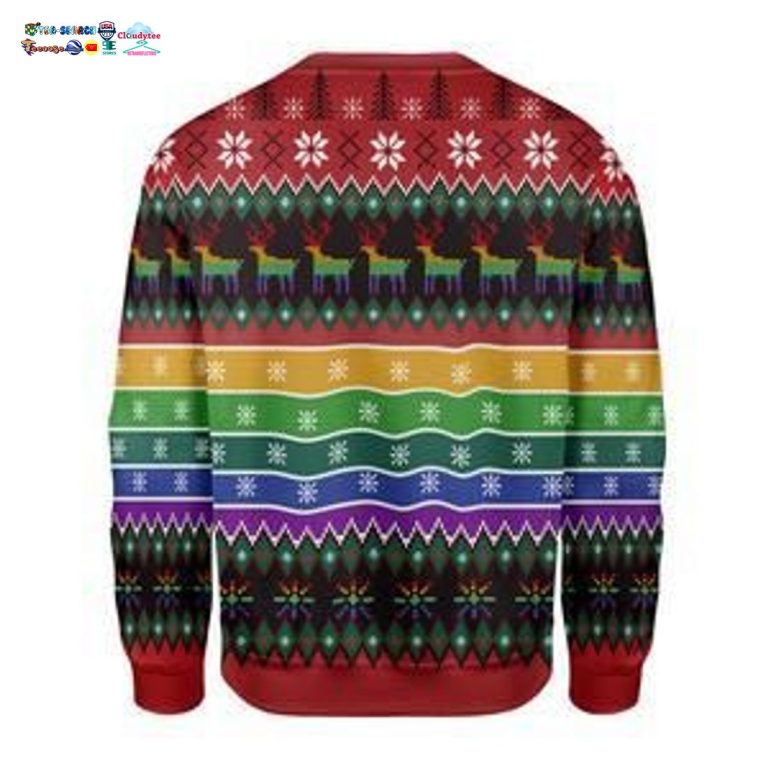 Unicorn LGBT Pew Pew Madafakas Ugly Christmas Sweater - You look handsome bro