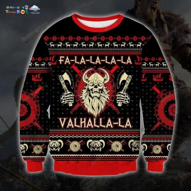 Viking Valhalla-La Ugly Christmas Sweater - Stand easy bro