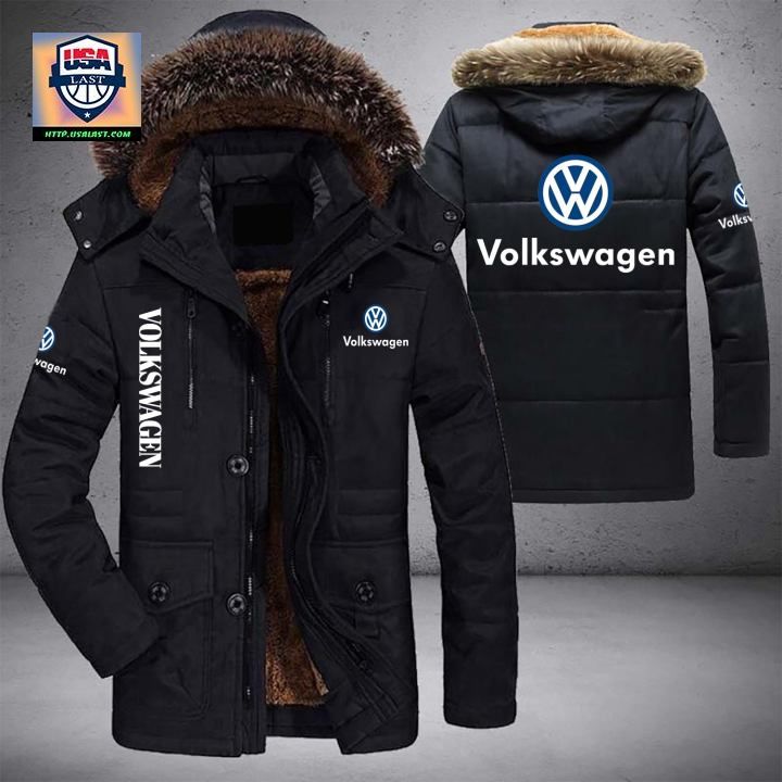 Volkswagen Logo Brand Parka Jacket Winter Coat – Usalast