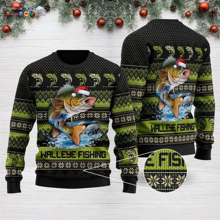 Walleye Fishing Ugly Christmas Sweater - You are always best dear