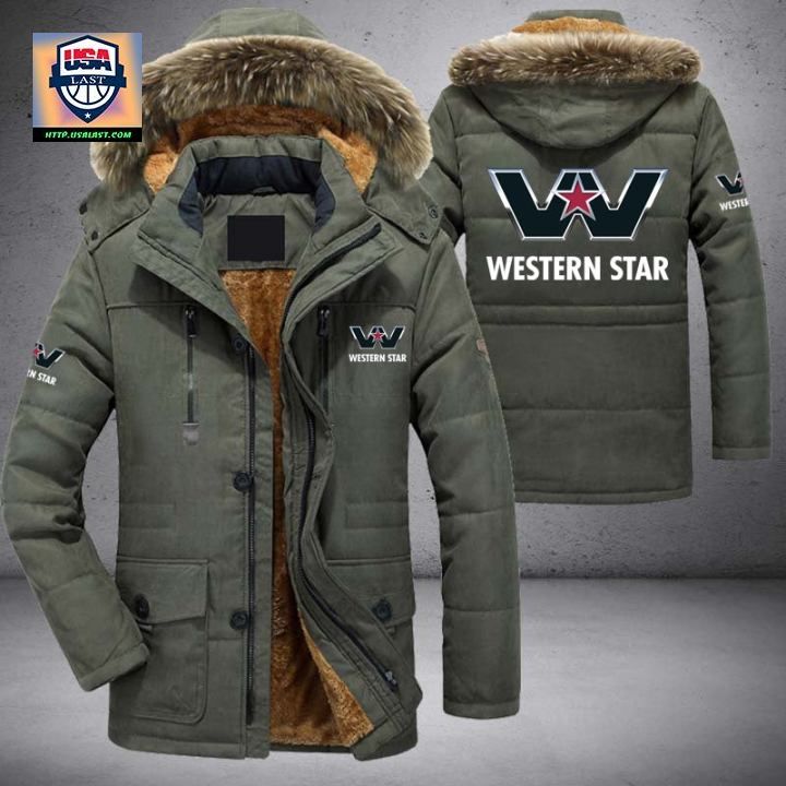 Western Star Logo Brand Parka Jacket Winter Coat - Rejuvenating picture