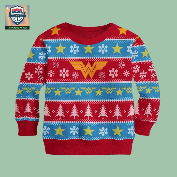 Wonder Woman Ugly Sweater Christmas 2022 - Good click