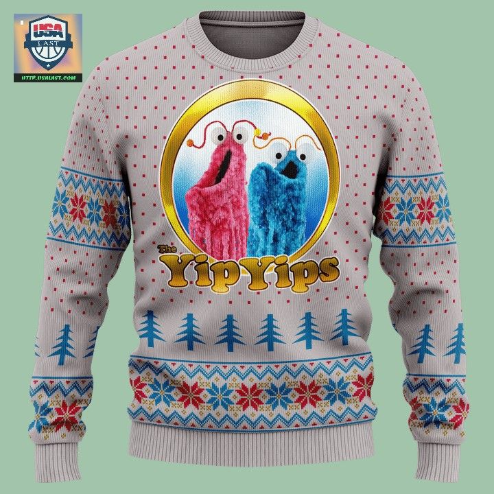 Yip Yips Muppet Character Ugly Christmas Sweater - Pic of the century